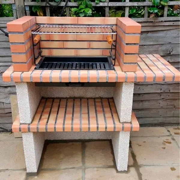 Barbecue en brique réfractaire AV0050F vue latérale