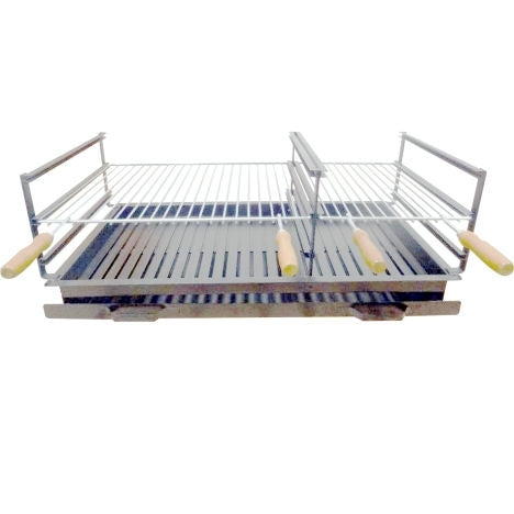 Grille supplémentaire pour barbecue 90x44 double en inox