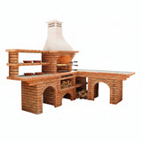 Barbecue angolare in mattoni con lavello CE7020B