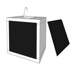 fond en acier laque pour module de 80 fa80f