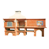 barbecue en brique avec four et evier ce9040f