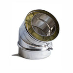 coude 45º isole four a bois en briques ac68f