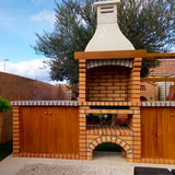 barbecue en briques avec evier ce8040f