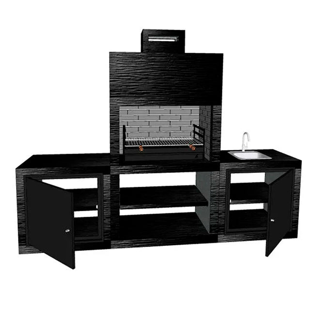 barbecue moderne avec evier av60m