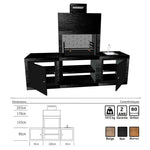 barbecue moderne avec evier av60m