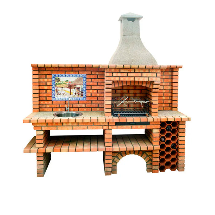 barbecue en brique avec evier ce5050f