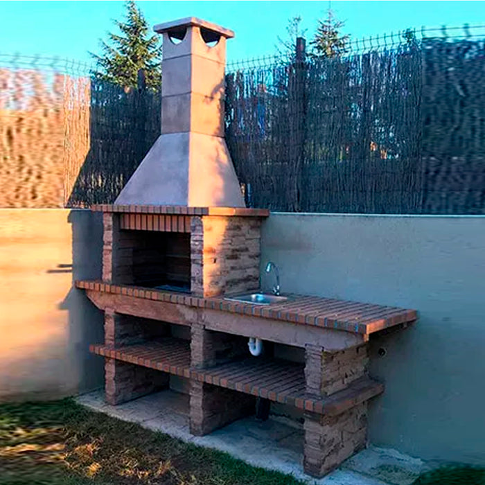 barbecue fixe en pierre reconstituee av370f