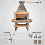 barbecue de jardin en pierre av340f