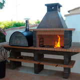 barbecue avec four a bois maximus av240f