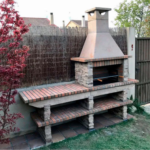 barbecue fixe en pierre reconstituee av370f