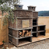 Barbecue en Beton Avec Four a Bois AV280F