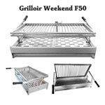 barbecue rustique avec four et evier fr003f