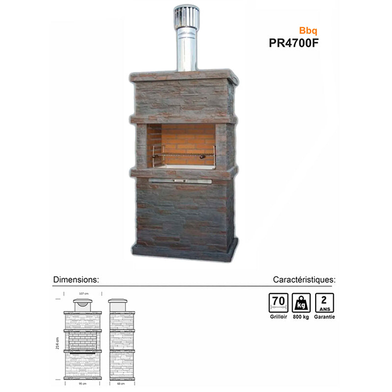 Barbecue PR4700F installé au jardin