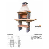 barbecue en pierre reconstituee pr4030f