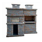 Kit barbecue fixe en pierre avec four PR4730F