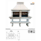 Barbecue GR55F installé au jardin