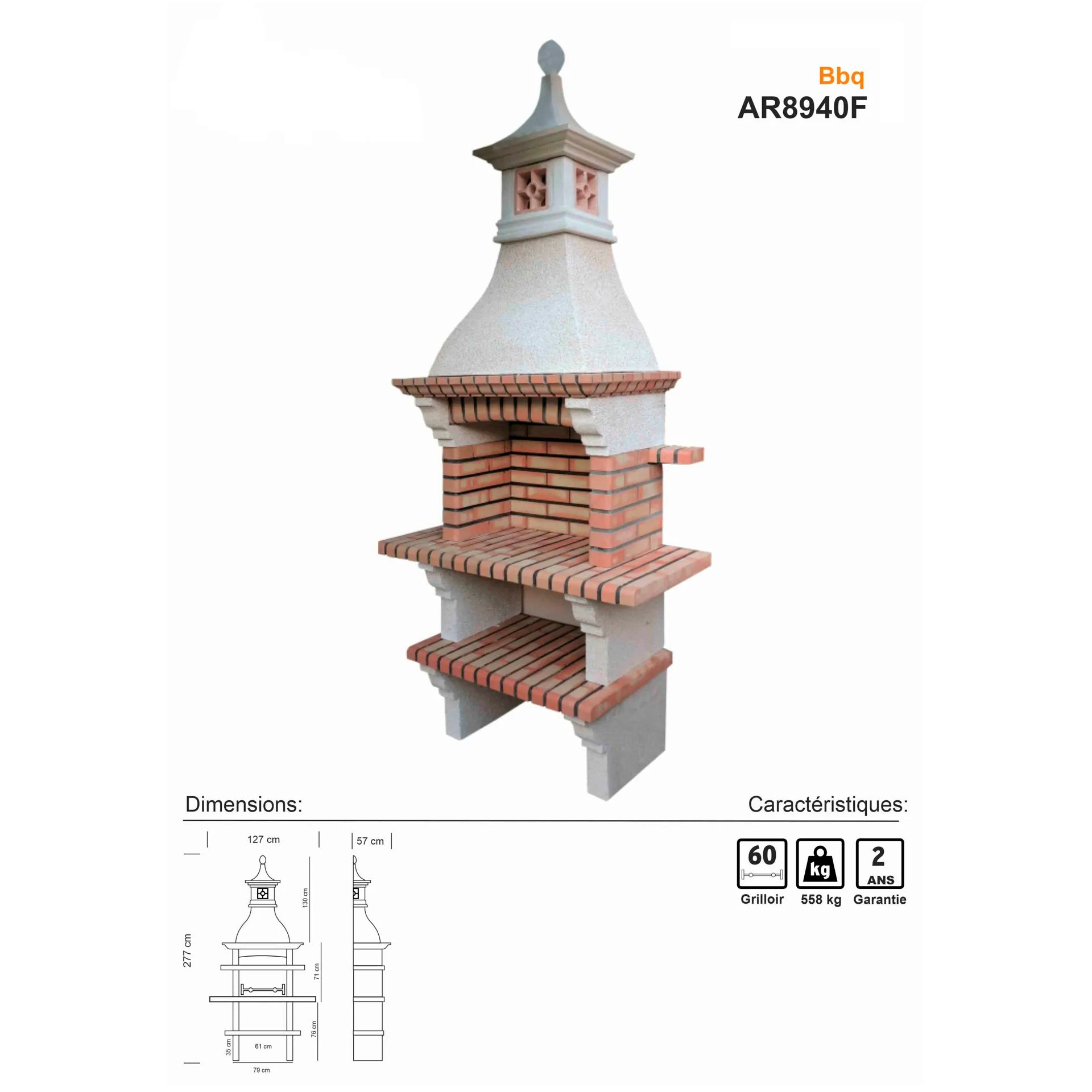 barbecue en brique ar8940f