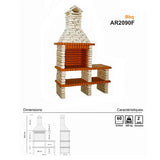 barbecue fixe en pierre ar2090f