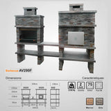 barbecue et four a bois a pain av290f