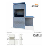 barbecue en granit gr520f