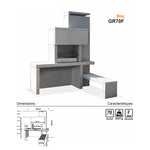 barbecue en granit gr70f