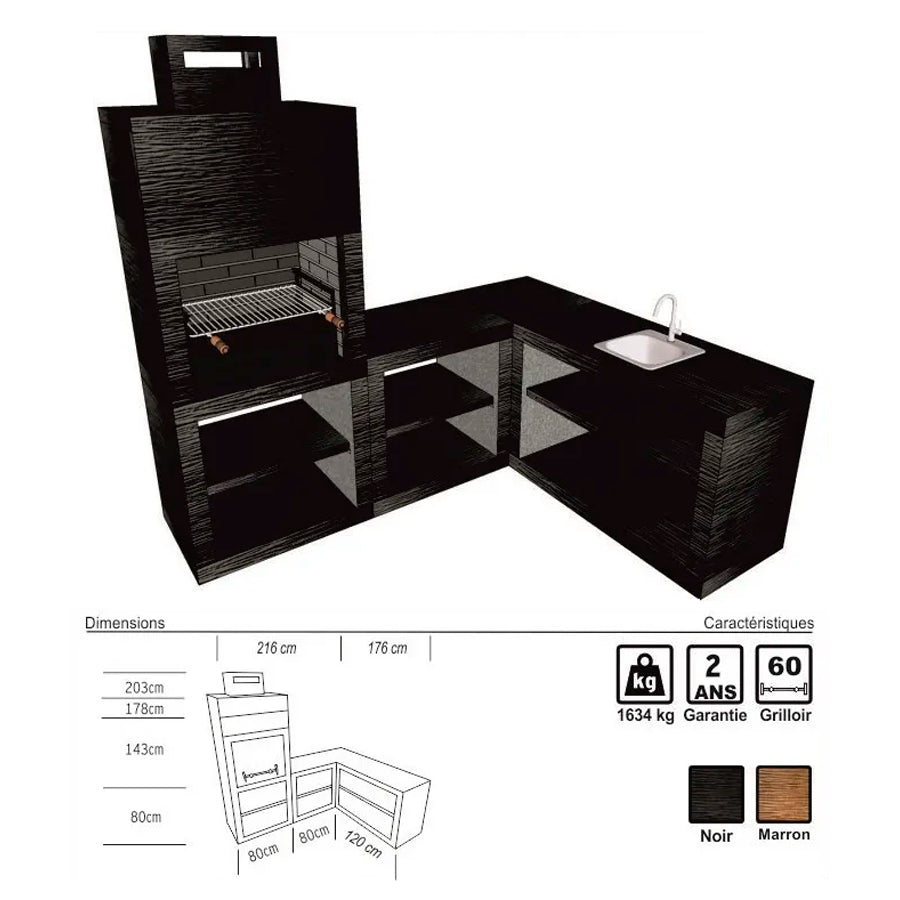 barbecue d angle moderne av12b