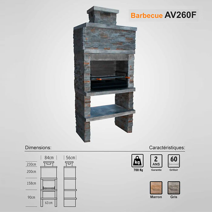 barbecue en pierre pas cher av260f