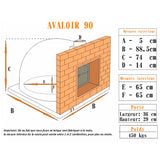 four a bois pour pizza et pain avaloir