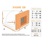 four a bois pour pizza et pain avaloir