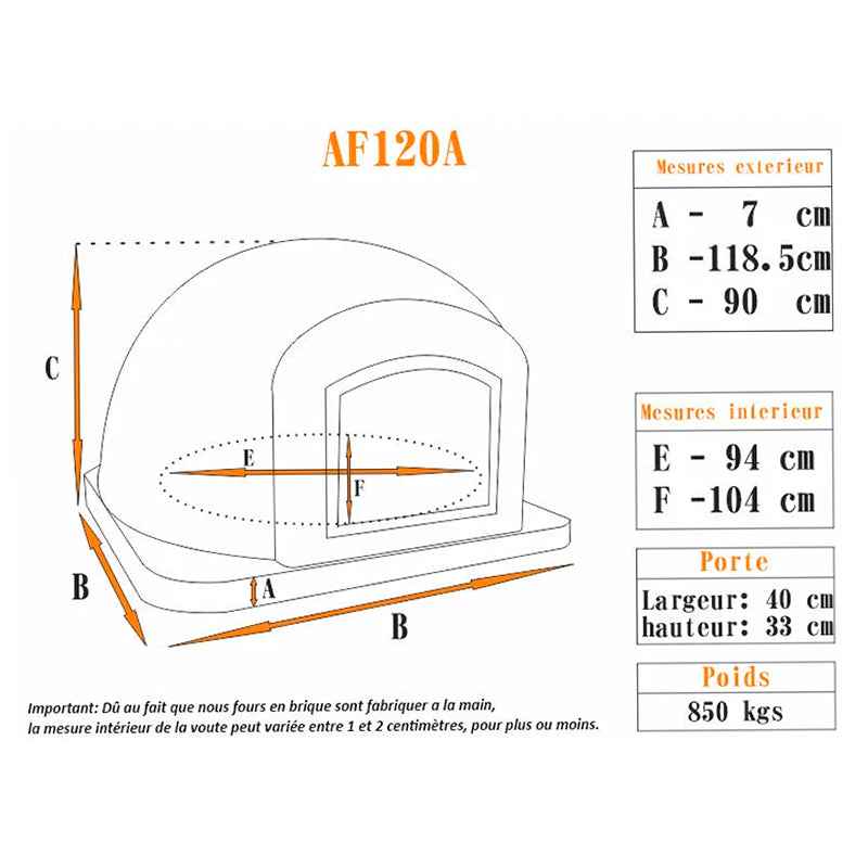 four a pain brique impexfire af120a