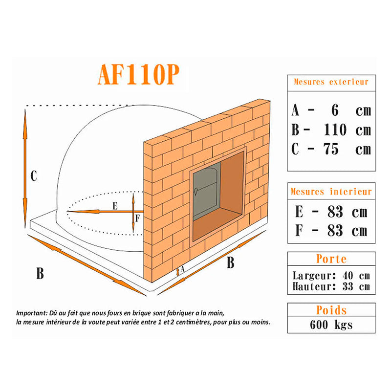 Four portugais AF110P installé