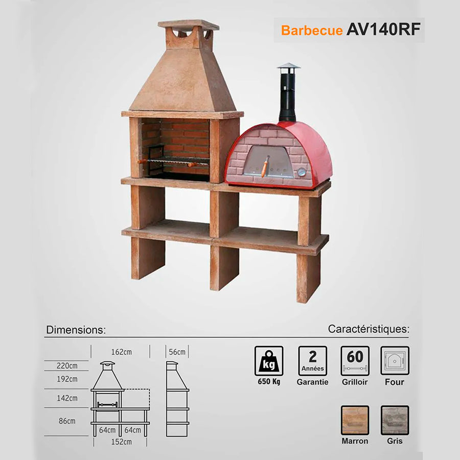 barbecue pas cher et four maximus av140rf