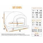 Four AF110A en brique réfractaire