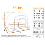 Four AF110A en brique réfractaire