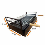 grilloir a poser en fer 80x40 ac50f