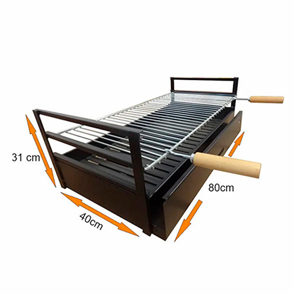 grilloir a poser en fer 80x40 ac50f