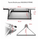 tournebroche pour maximus 100cm ac18f