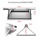 tournebroche pour maximus 100cm ac18f