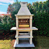 Barbecue granit GR51F vue latérale