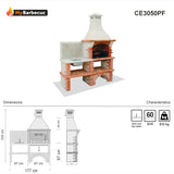 Portugal Brick Barbecue with Sink CE3050PF