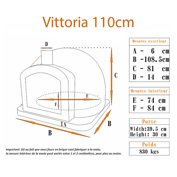 four en briques a pizza et pain vittoria