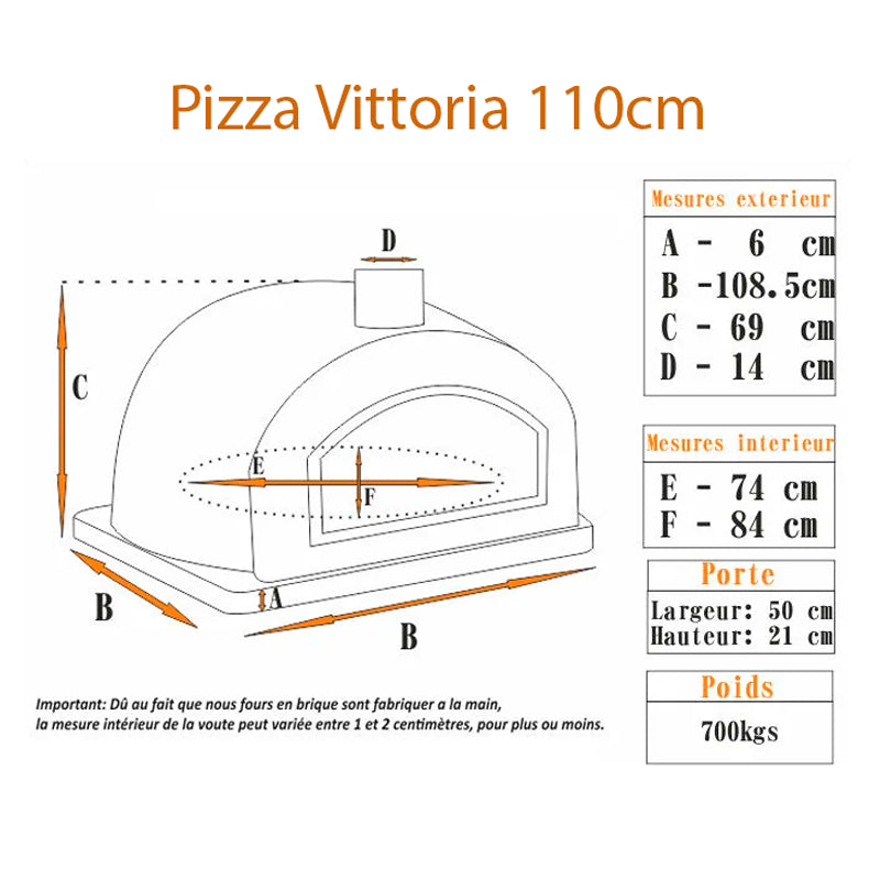 four a bois pizza en briques pizza vittoria
