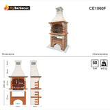 Havebarbecue med mursten CE1060F
