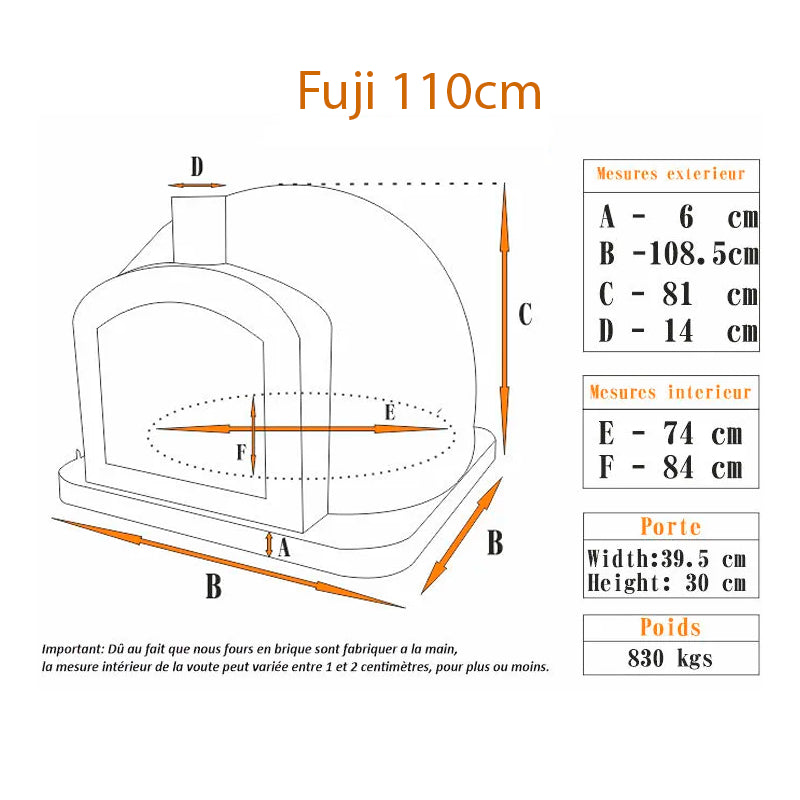 four en briques a pizza et pain fuji