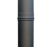 Cheminée INOX Anthracite Complète pour MAXIMUS 70cm AC76F