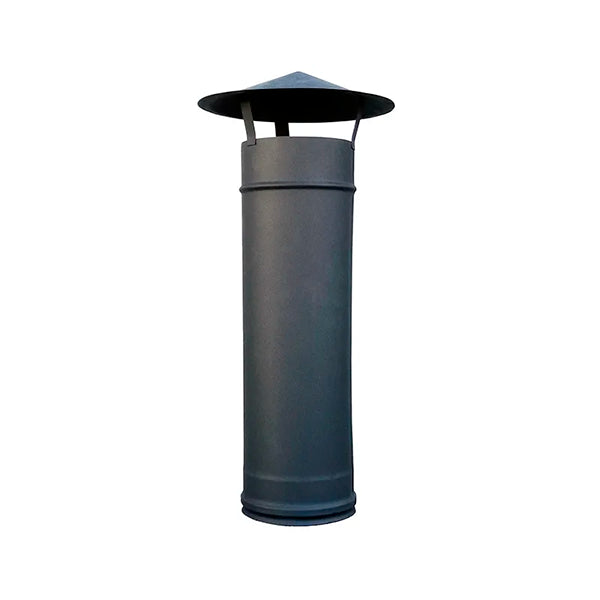 cheminee inox gris anthracite 100 pour maximus 100cm ac77f