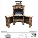 barbecue rustique d angle fr0039f