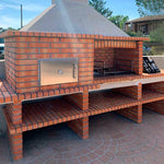 barbecue four a bois et evier av5900f