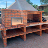 barbecue four a bois et evier av5900f