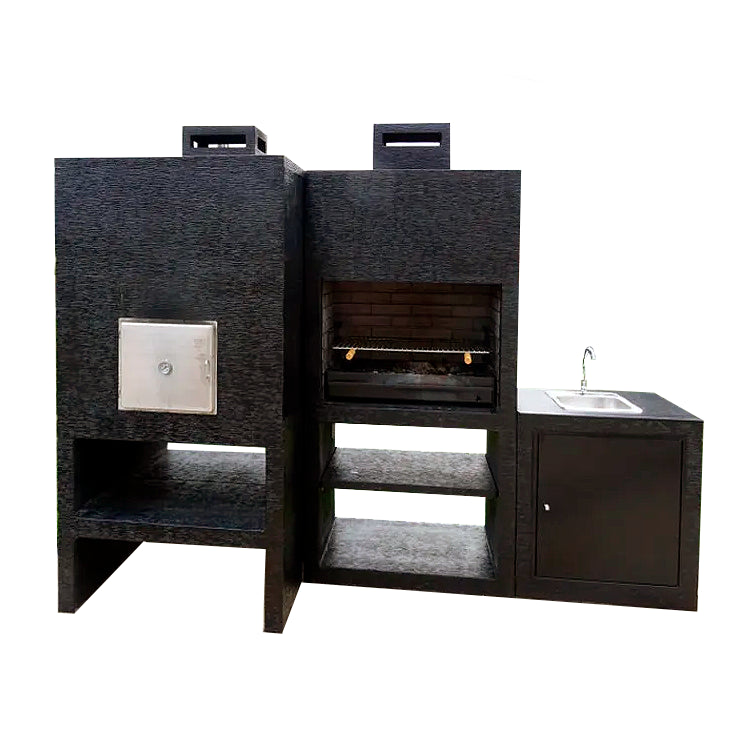barbecue ligne moderne avec four et evier av100m